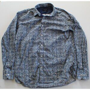 Bugatchi Shaped Fit Men's Button Up Shirt Size L